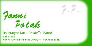 fanni polak business card